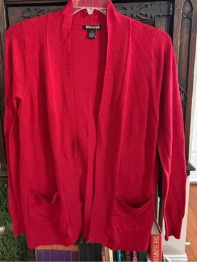 BYdesign:CL Open Front Red Cardigan